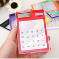 Ultra-slim solar calculator with large digital display